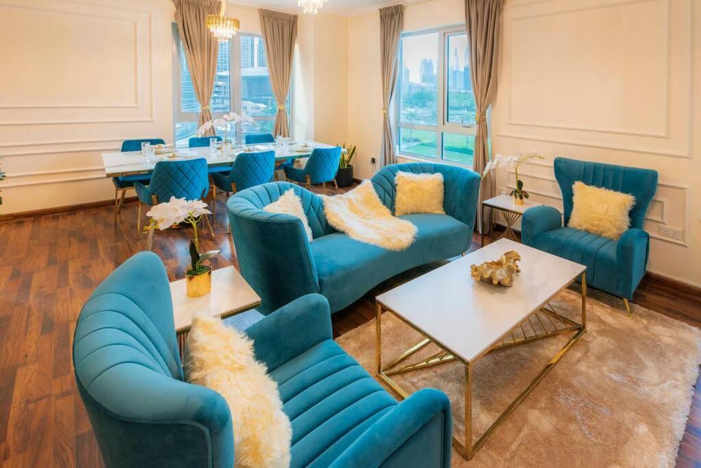 First Class 2Br With Full Burj Khalifa And Fountain View Dubaj Kültér fotó